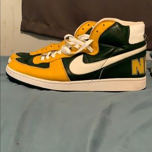 Nike Green/gold terminator hi tops SIZE 13